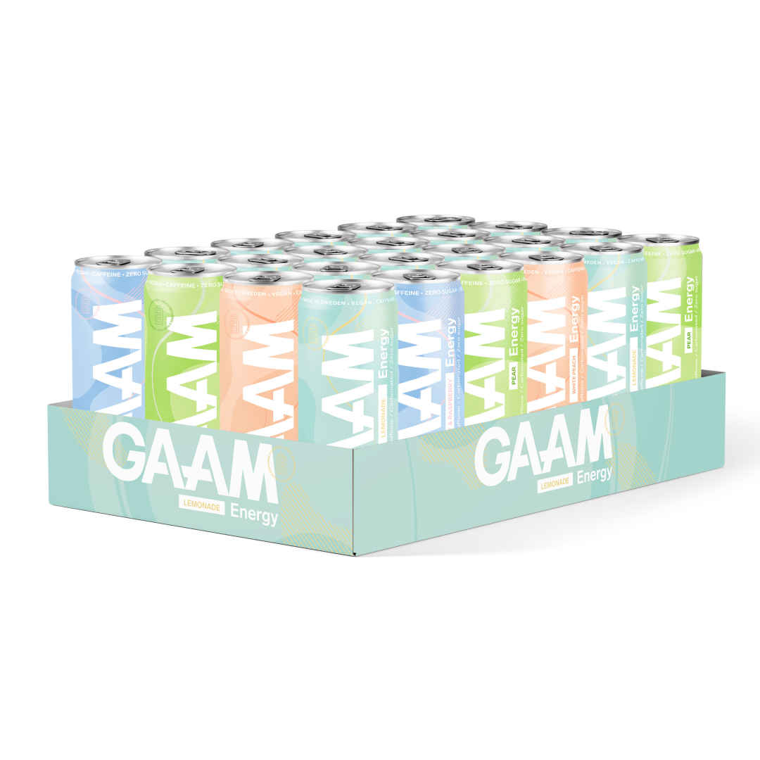 24 x GAAM Energy 330 ml Mikspakke
