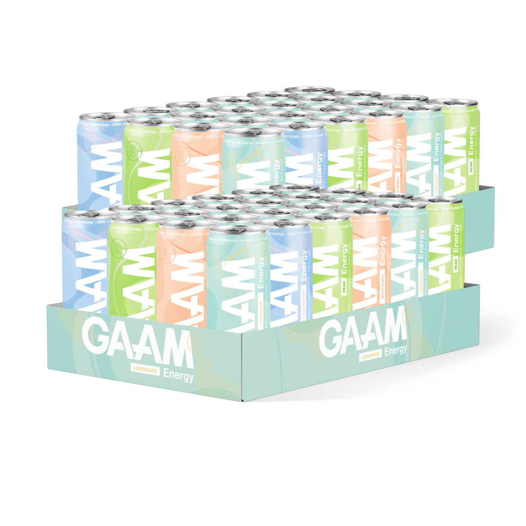 48 x GAAM Energy 330 ml Mikspakke