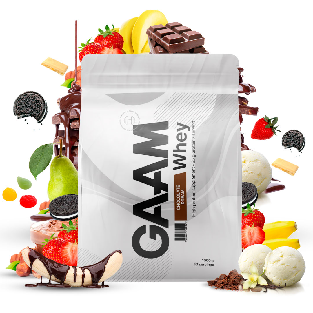 GAAM 100% Whey Premium 1 kg Myseprotein