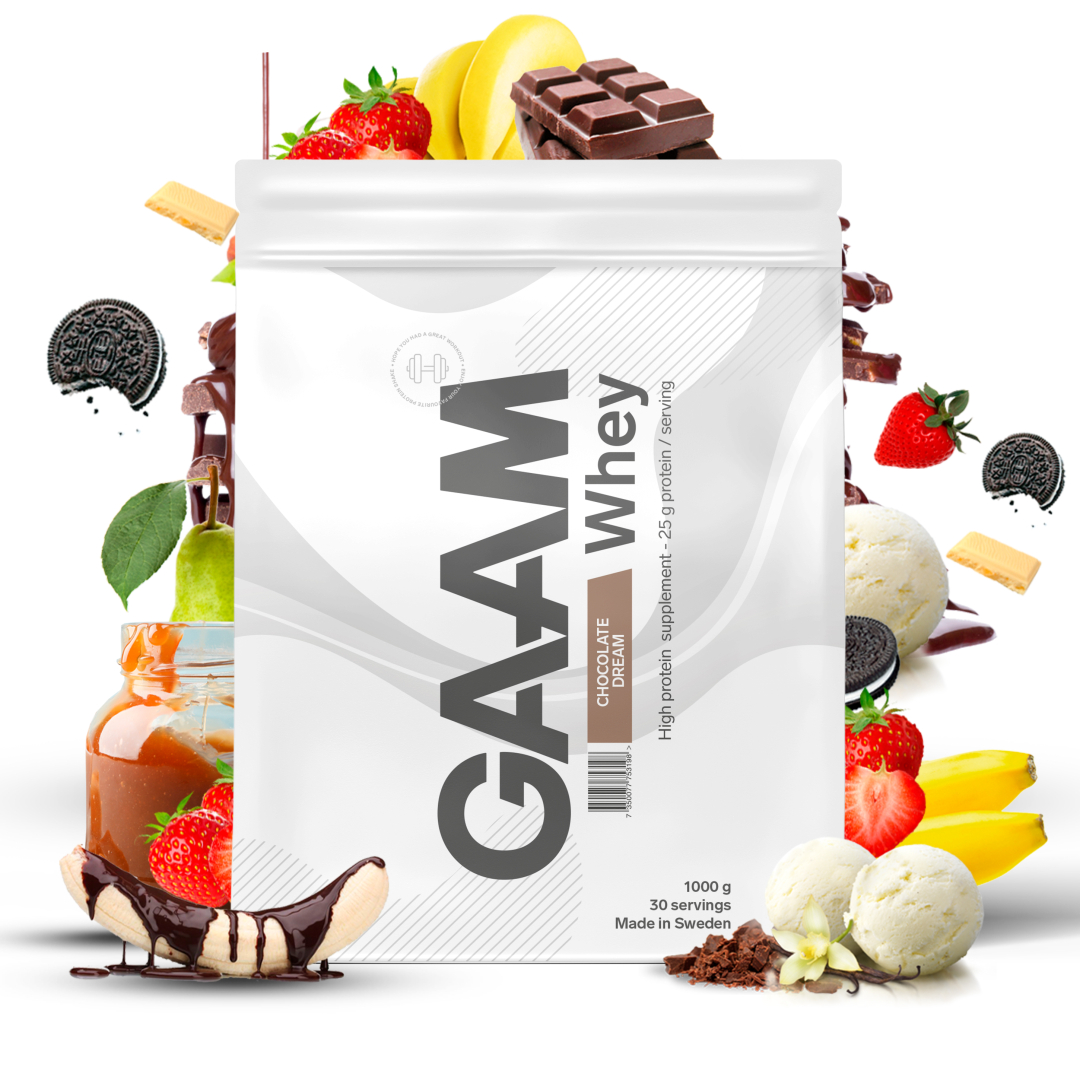 GAAM 100% Whey Premium 1 kg Myseprotein