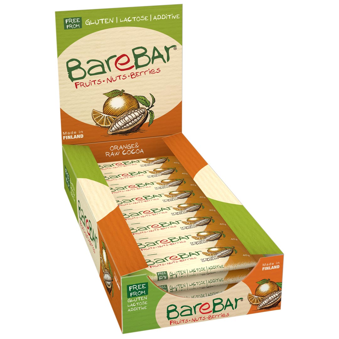 24 x Leader BareBar 40 g Chocolate Orange