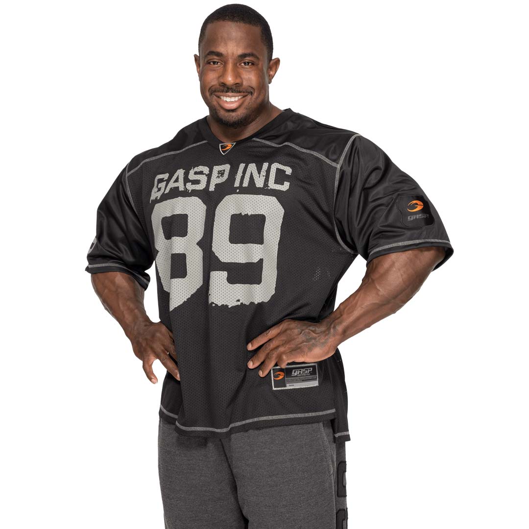 GASP No1 Football Tee Black