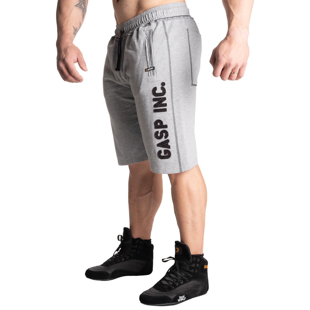 GASP Division Sweatshorts Light Grey Melange