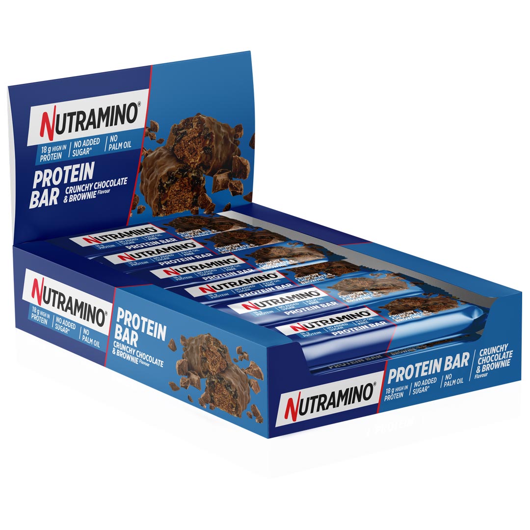 12 x Nutramino Protein Bar 55 g Crunchy Chocolate Brownie