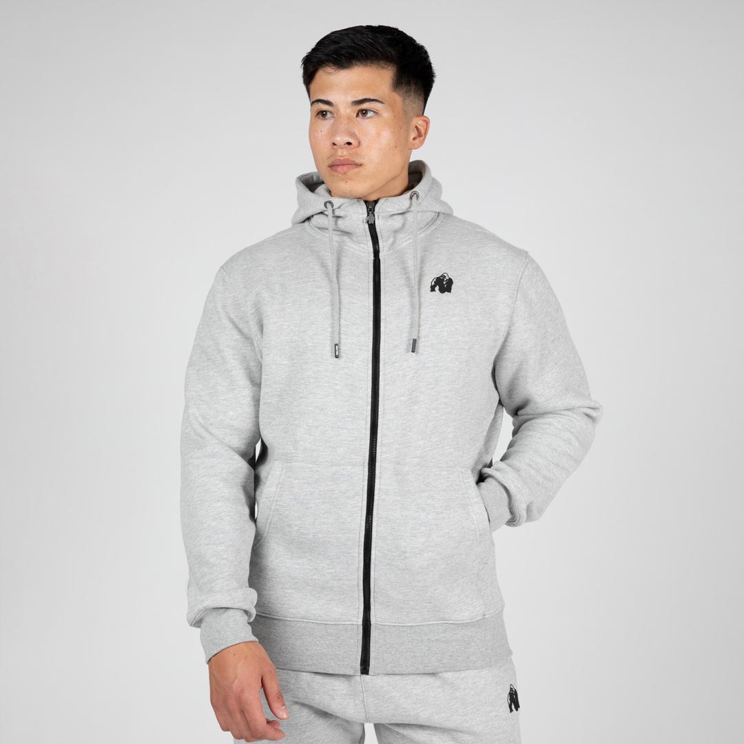 Gorilla Wear Kennewick Zipped Hoodie Grey