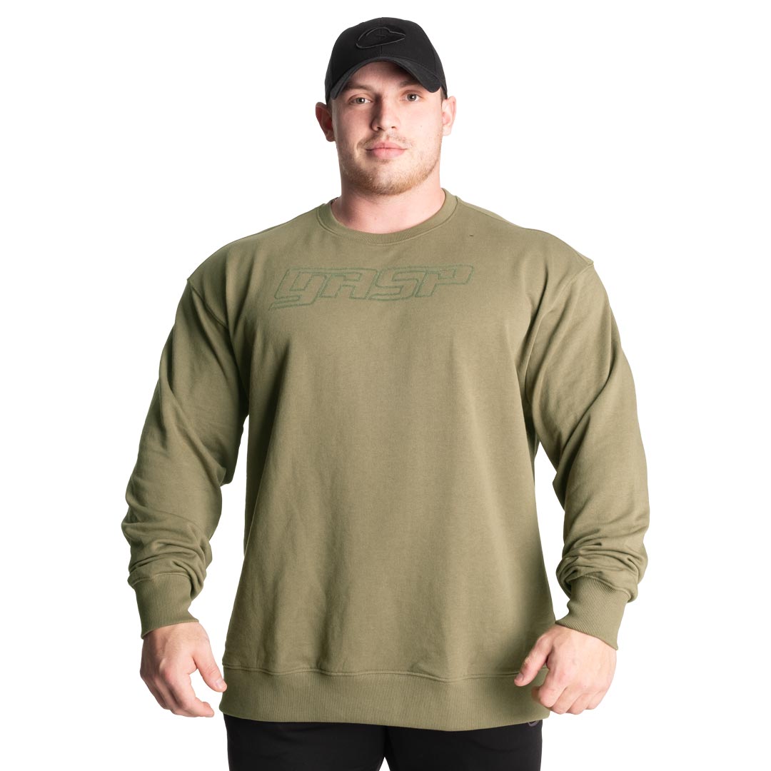 GASP Division Crewneck Washed Green