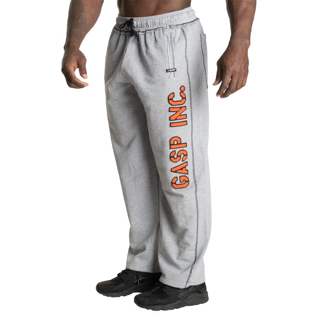 GASP Division Sweatpants Light Grey Melange/Flame