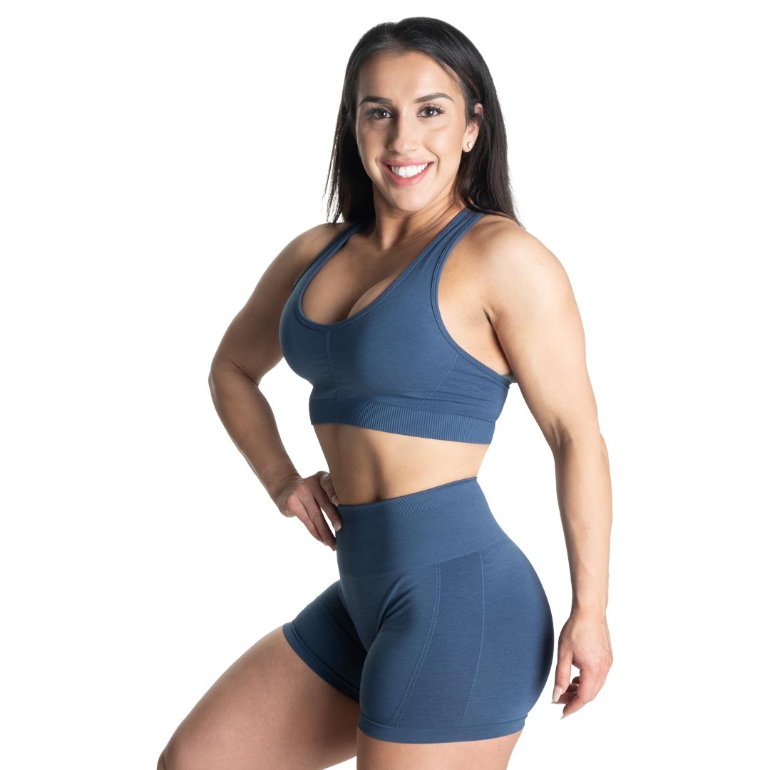 Better Bodies Scrunch Sports Bra Sky Blue