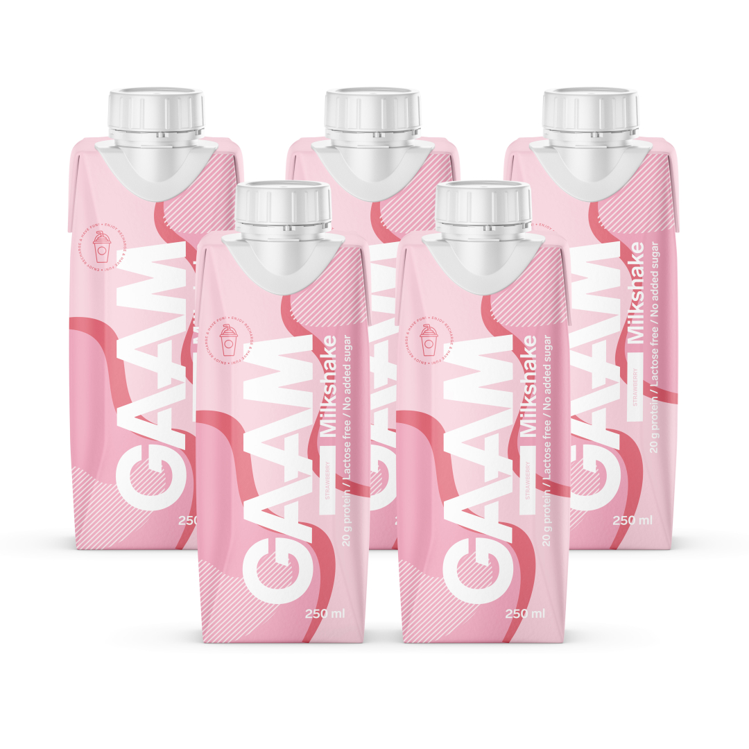 5 x GAAM Milkshake Strawberry