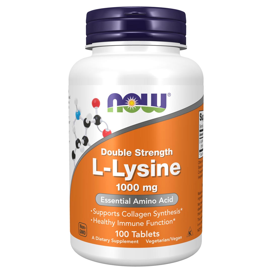 NOW L-Lysine 1000 mg 100 tabs