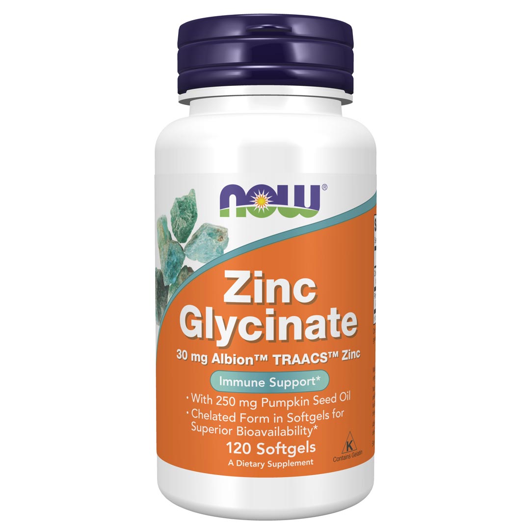 NOW Zinc Glycinate 30mg 120 caps