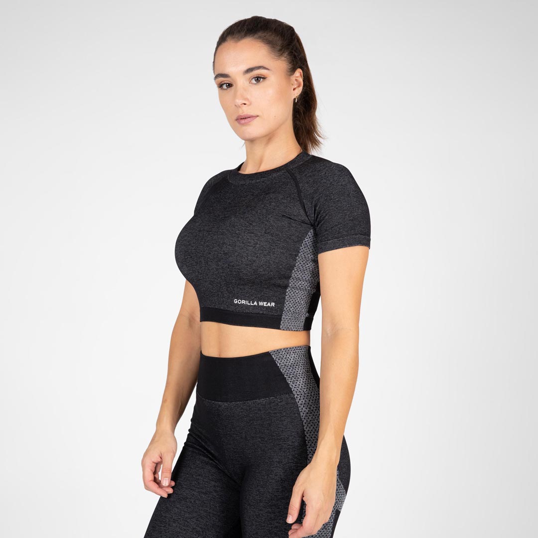 Gorilla Wear Selah Seamless Crop Top Black