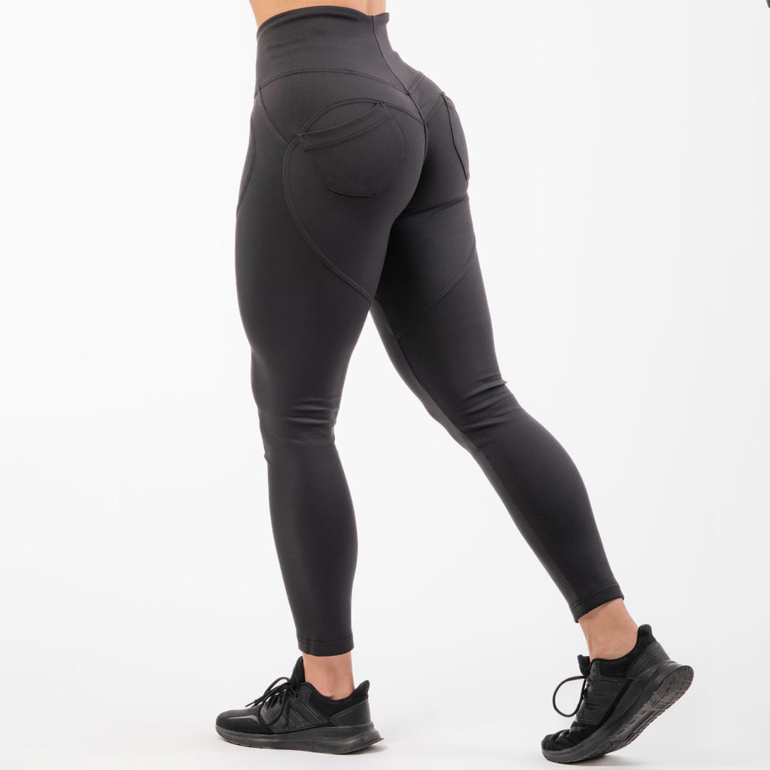 NEBBIA High Waist Bubble Butt Lifting Pants Black