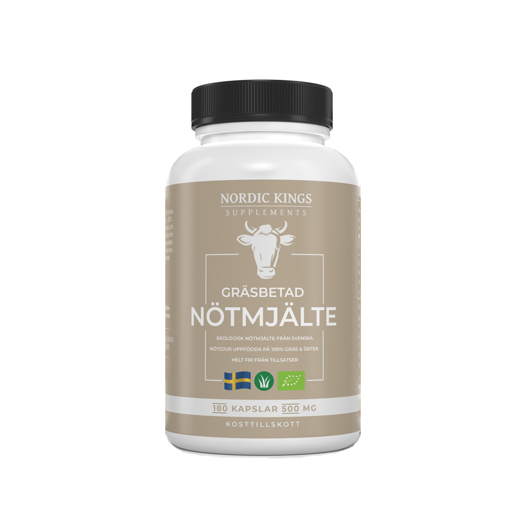 Nordic Kings Gress-Fôret Storfekjøtt Milt ØKO 180 kapsler