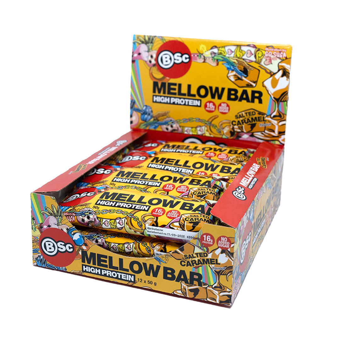 12 x BSc Mellow Bar 50 g Salted Caramel