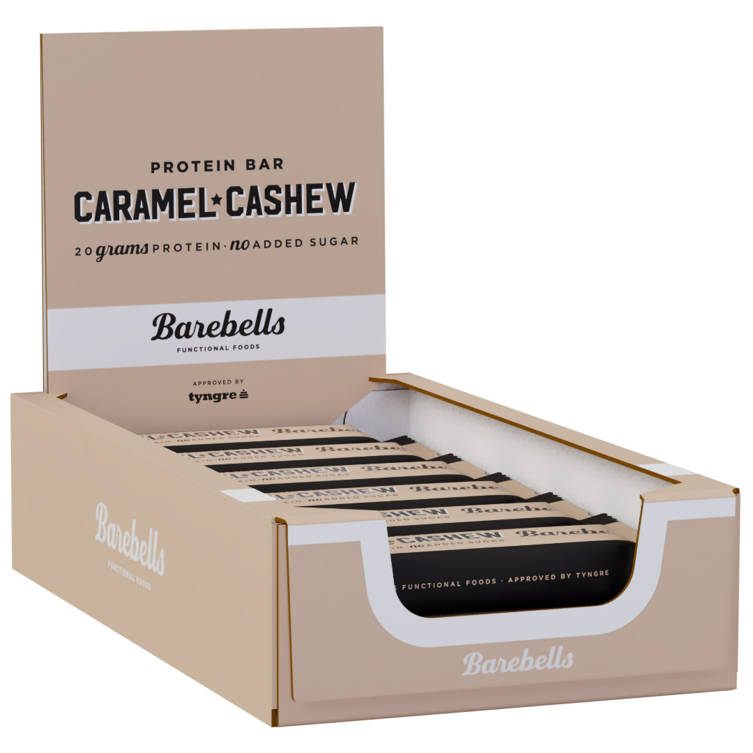 12 x Barebells Protein Bar 55 g Caramel and Cashew 