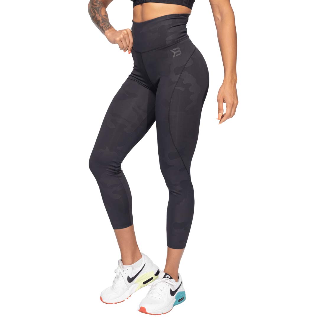 Better Bodies High Waist Leggings Black Camo