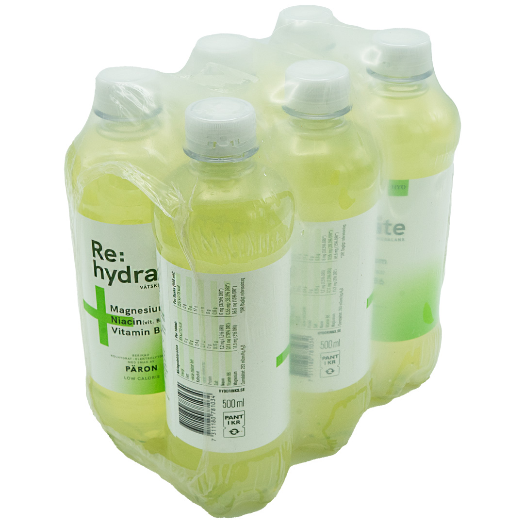 6 x Re:hydrate 500 ml Væskeerstatning