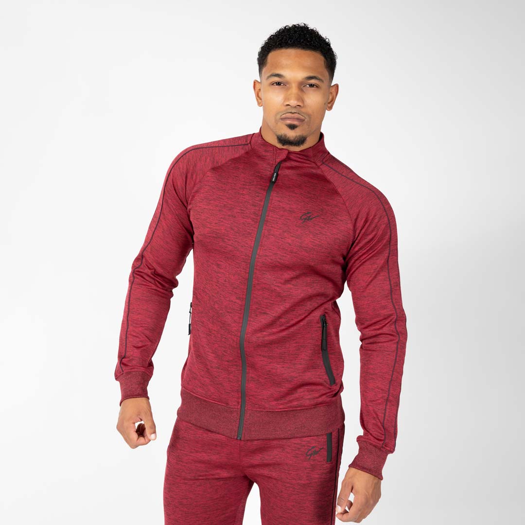 Gorilla Wear Wenden Track Jacket Burgundy Red