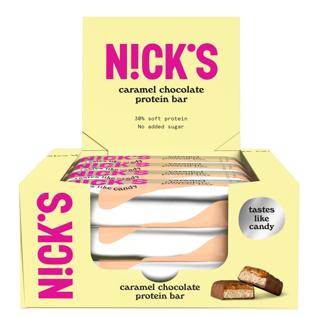 12 x NICKS Soft bar 50 g Caramel Chocolate