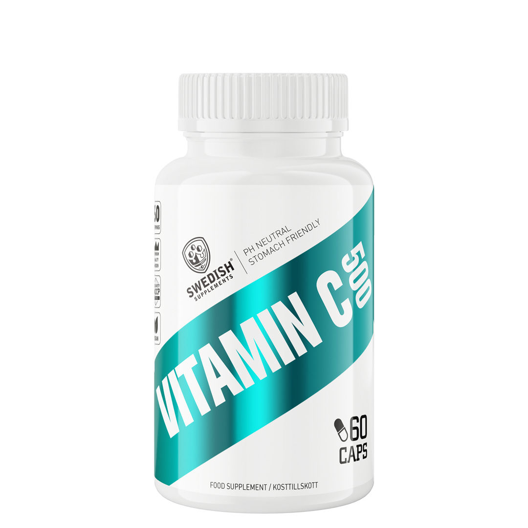 Swedish Supplements Vitamin C 500 (PH neutral) 60 caps