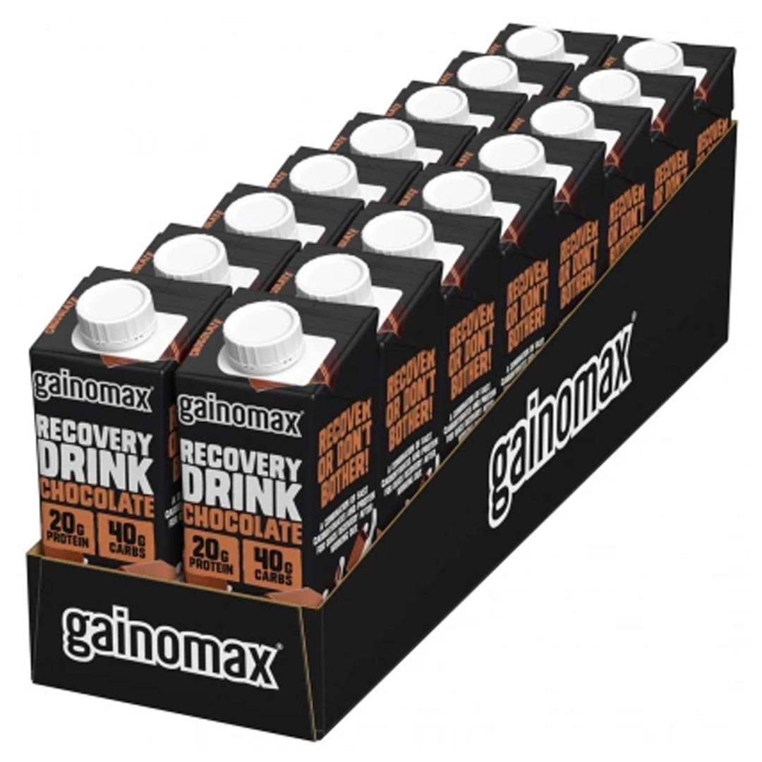 16 x Gainomax Recovery 250 ml Chocolate