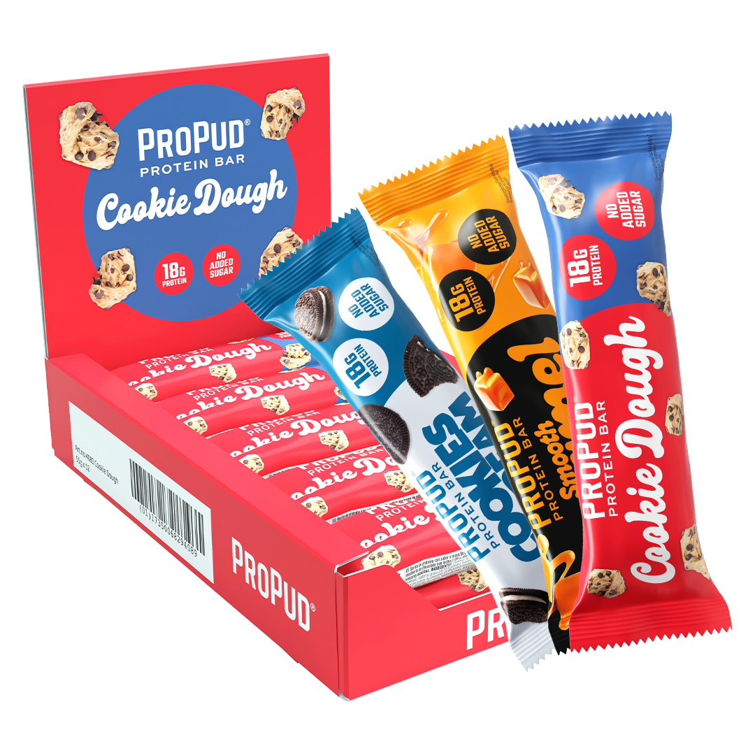 12 x NJIE ProPud Proteinbar 55 g Miksboks