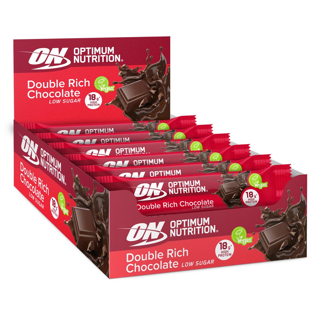 12 x Optimum Nutrition Vegan Protein Bar 60 g Miksboks