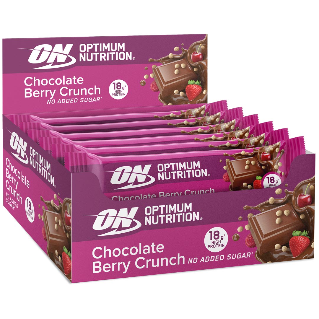 12 x Optimum Nutrition Chocolate Protein Bar 55-59 g Miksboks