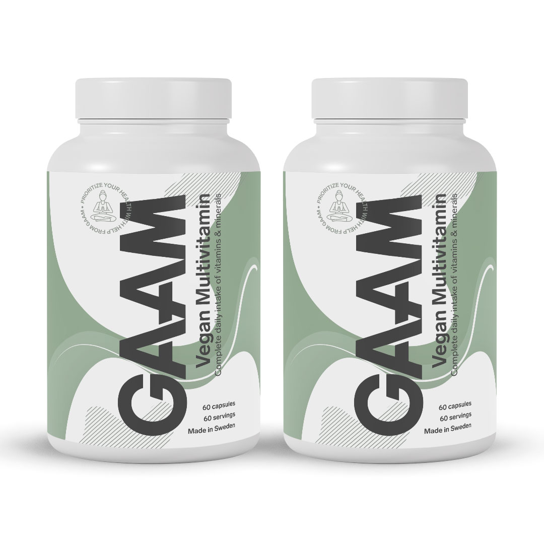 2 x GAAM Vegan Multivitamin 60 caps