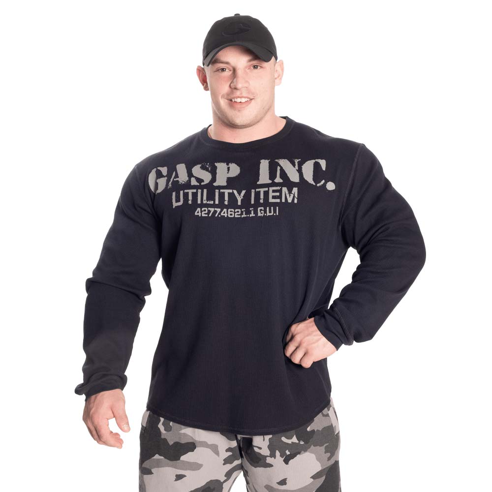 GASP Thermal Gym Sweater Asphalt