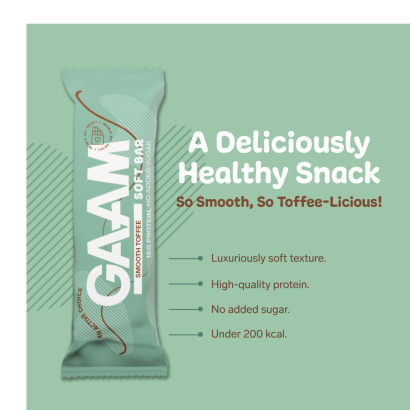 12 x GAAM Soft bar 45 g Smooth Toffee