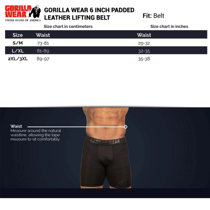 Gorilla Wear 4 Inch Nylon Belt Black/Red