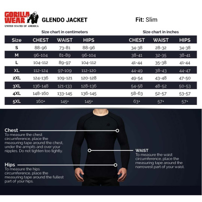 Gorilla Wear Glendo Jacket Anthracite Gorilla Wear Glendo Jacket Anthracite