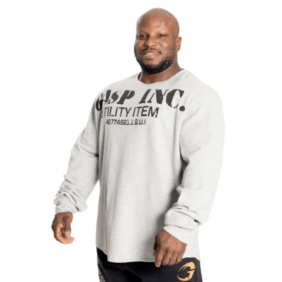 GASP Thermal Gym Sweater Grey Melange GASP Thermal Gym Sweater Grey Melange