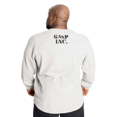 GASP Thermal Gym Sweater Grey Melange GASP Thermal Gym Sweater Grey Melange