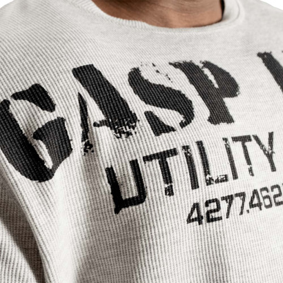 GASP Thermal Gym Sweater Grey Melange GASP Thermal Gym Sweater Grey Melange