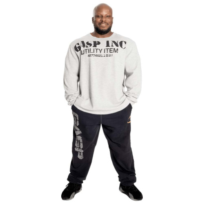 GASP Thermal Gym Sweater Grey Melange GASP Thermal Gym Sweater Grey Melange