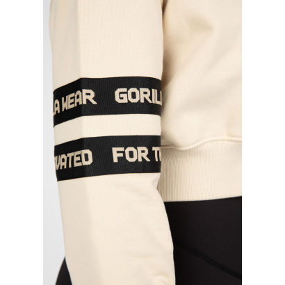Gorilla Wear Tracy Cropped Hoodie Beige