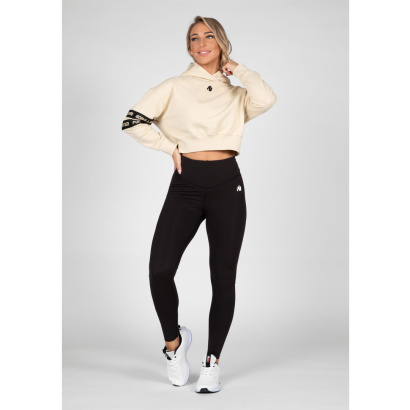 Gorilla Wear Tracy Cropped Hoodie Beige