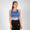Gorilla Wear Mesa Zip Front Crop Top Blue