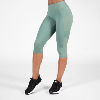 Gorilla Wear Monroe Cropped Leggings Army Green