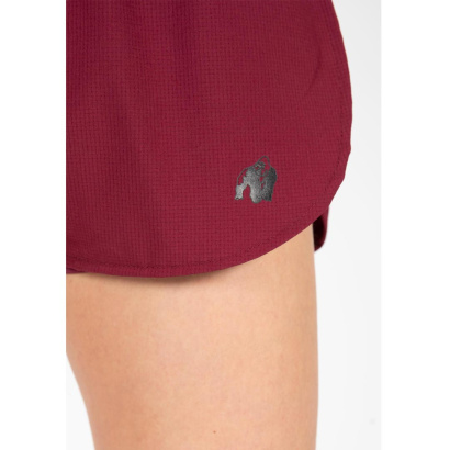 Gorilla Wear Salina 2-In-1 Shorts Burgundy Red