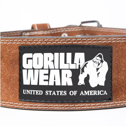 Gorilla Wear 4 Inch Powerlifting Belt Brown Gorilla Wear 4 Inch Powerlifting Belt Brown