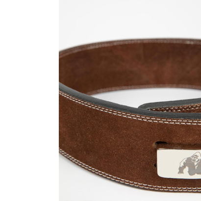 Gorilla Wear 4 Inch Powerlifting Lever Belt Brown