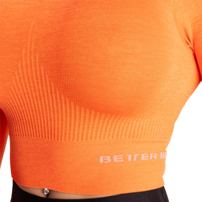 Better Bodies Rib Seamless Crop LS Sunset Melange