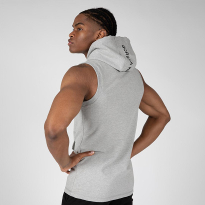 Gorilla Wear Lincoln Sleeveless Hoodie Grey Gorilla Wear Lincoln Sleeveless Hoodie Grey