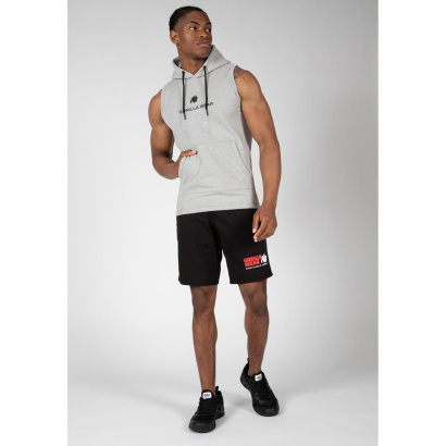 Gorilla Wear Lincoln Sleeveless Hoodie Grey Gorilla Wear Lincoln Sleeveless Hoodie Grey
