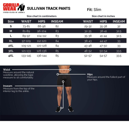 Gorilla Wear Sullivan Track Pants Black Gorilla Wear Sullivan Track Pants Black