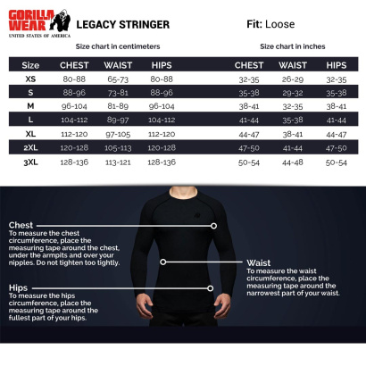 Gorilla Wear Legacy Stringer Black